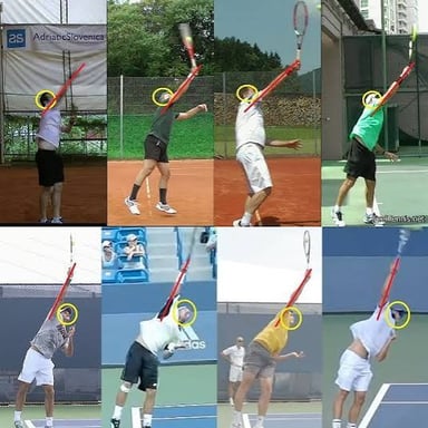 A tennis ball touching the net during a serve