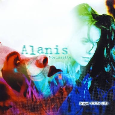 The cover of Alanis Morissette’s 1995 album Jagged Little Pill.