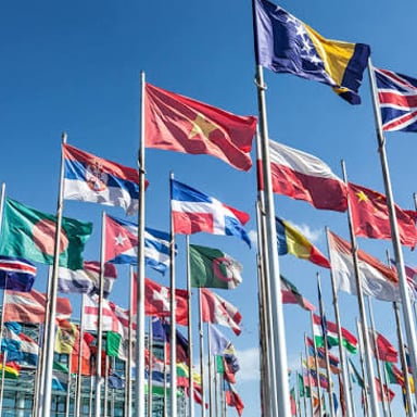 Representatives of allied countries meeting together