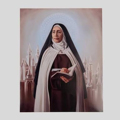 A traditional portrait of Teresa of Ávila, the Spanish Carmelite nun and writer.