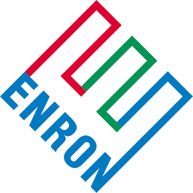 The Enron name and logo associated with the former energy company.