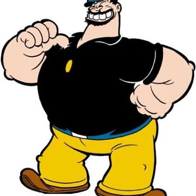 Bluto, the large, bearded rival character from Popeye stories.