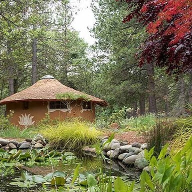A quiet retreat setting that conveys calm and peacefulness.