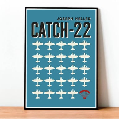 A book cover for Joseph Heller’s Catch-22.