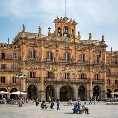 An ornate, imposing building illustrating the sense of grand as splendid.
