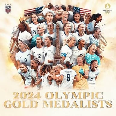 United States women's soccer and fencing teams at the 2024 Olympics.