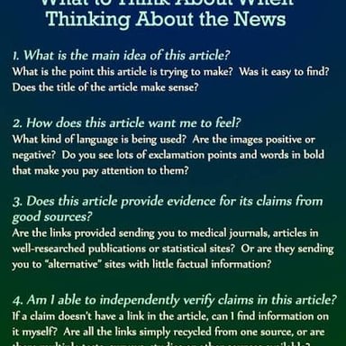 A fact checker reviewing and disproving a false claim