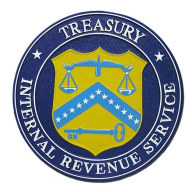 The Internal Revenue Service seal identifying the U.S. federal tax agency.