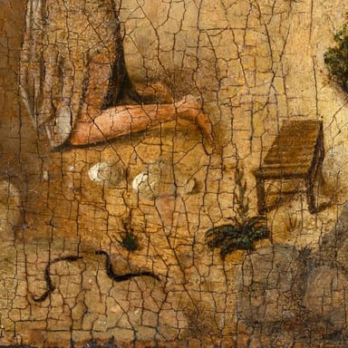 The Latin phrase “Ecce Homo,” meaning “Behold the man.”