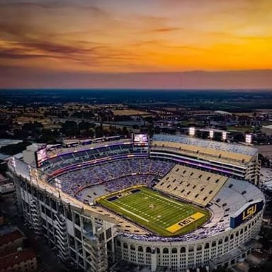 Louisiana State University’s Tiger Stadium in Baton Rouge.