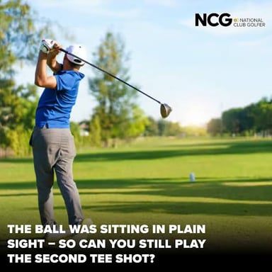 A golfer setting a ball on a tee, illustrating the literal golf phrase behind “teed off.”