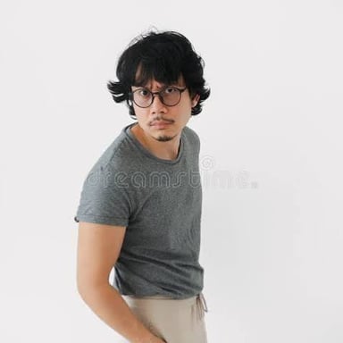 A person looking around cautiously in an unfamiliar setting