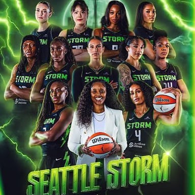 The Seattle Storm WNBA team, represented by its team logo or players in uniform.