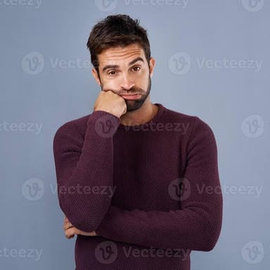 A frustrated person appearing fed up