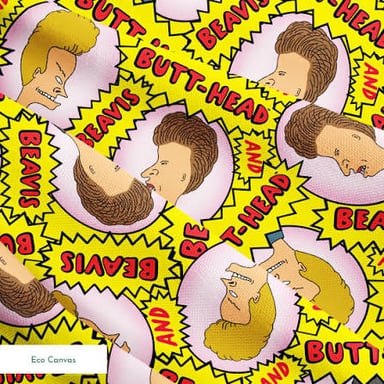 A simple illustration suggesting the words headbutt and butthead.