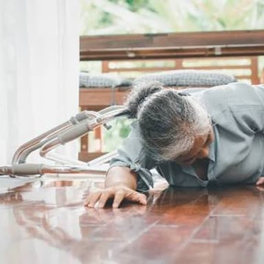 A person swaying as they try to keep their balance