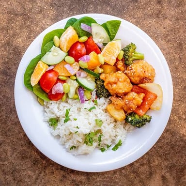 An appetizing meal presented to arouse hunger