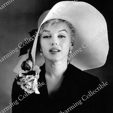 Portrait of Marilyn Monroe, the American film actor and 1950s Hollywood star.