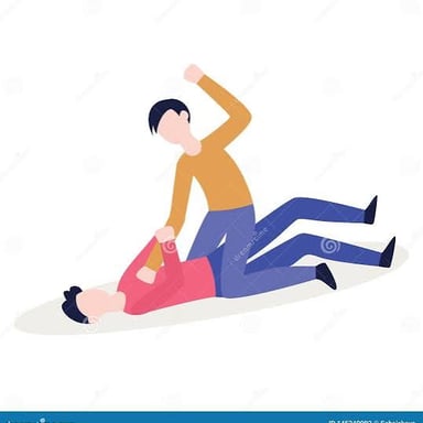 One person angrily speaking to another during a verbal confrontation.