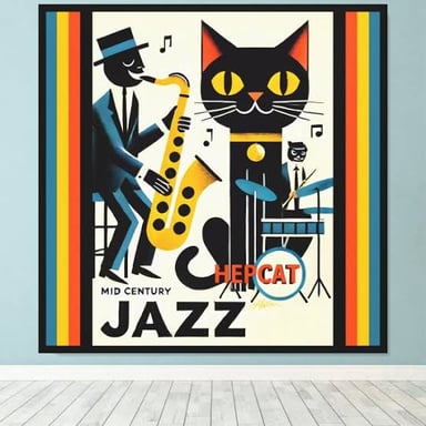 A jazz-era musician representing the older slang use of cat