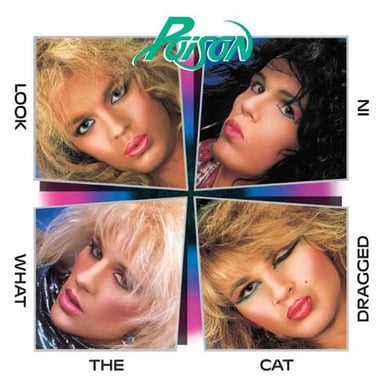 A 1980s-style rock performance evoking Poison and the hair-metal scene.