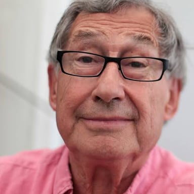 Portrait of British author David Nobbs.