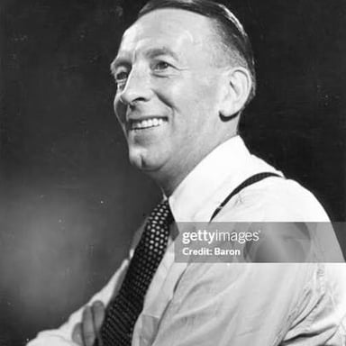Portrait of British actor and broadcaster Wilfred Pickles.