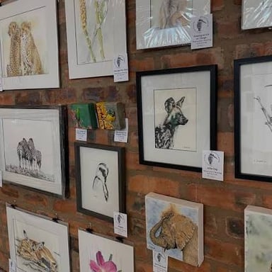 A gallery displaying recently created, original artwork.