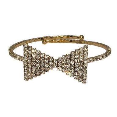 A bow tie and a bracelet shown as decorative accessories.
