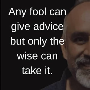 An older person offering thoughtful advice.