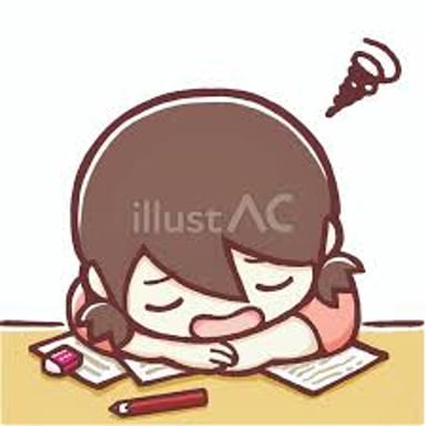 A student doing very little work while a school assignment remains unfinished.