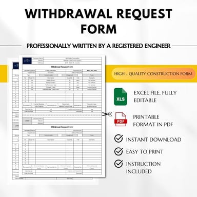 An official document being withdrawn.