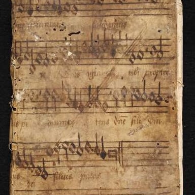 Incomplete manuscript pages preserved in separate fragments