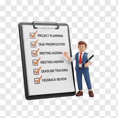 A professional implementing a planned task.