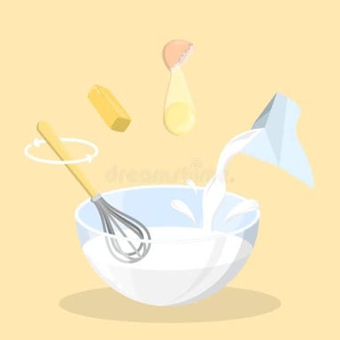 Several ingredients being combined in a bowl.