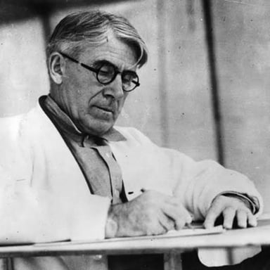 A portrait of Western novelist Zane Grey.