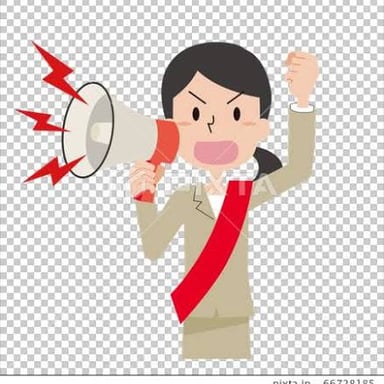 A person speaking loudly with an expressive complaining gesture.