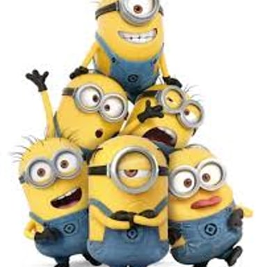 Yellow, goggle-wearing Minions characters from the 2015 animated film.