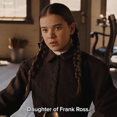 Hailee Steinfeld portraying Mattie Ross in the 2010 film “True Grit.”
