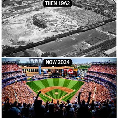 Shea Stadium, the former home of the New York Mets.