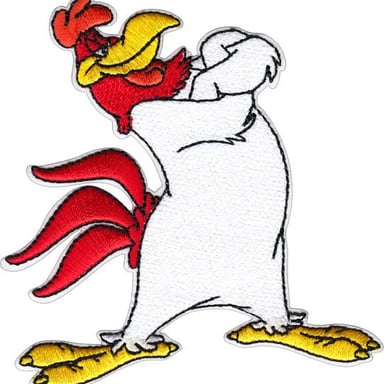 Foghorn Leghorn, the animated rooster character.
