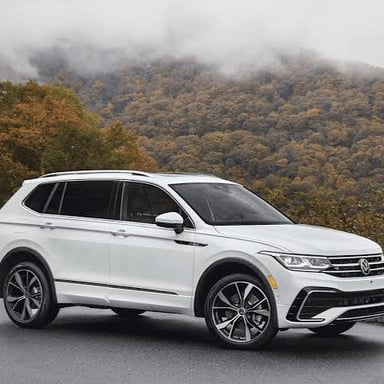 A Volkswagen Tiguan crossover SUV.
