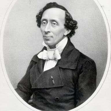 Portrait of author Hans Christian Andersen.