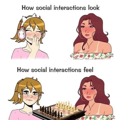 An awkward social situation involving an insensitive remark