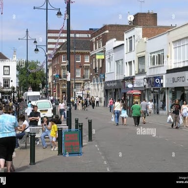 A view of Romford in east London.