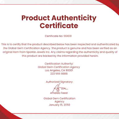 A genuine product being checked for authenticity