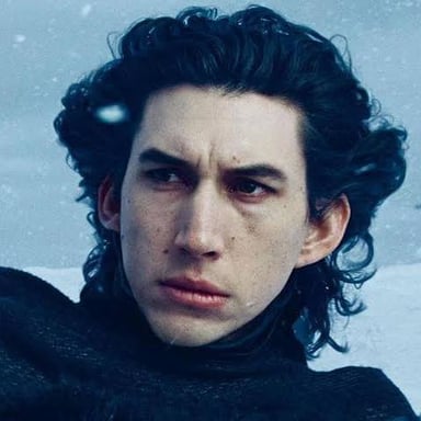 Adam Driver portraying Kylo Ren in Star Wars.