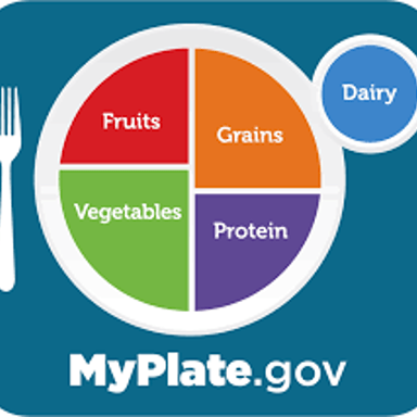 Food divided into separate portions for serving.