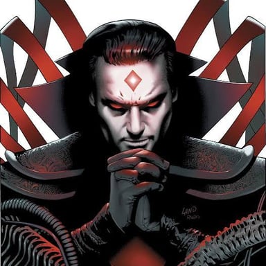 Illustration of a sinister fictional villain