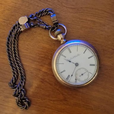 An old pocket watch kept as a family heirloom.